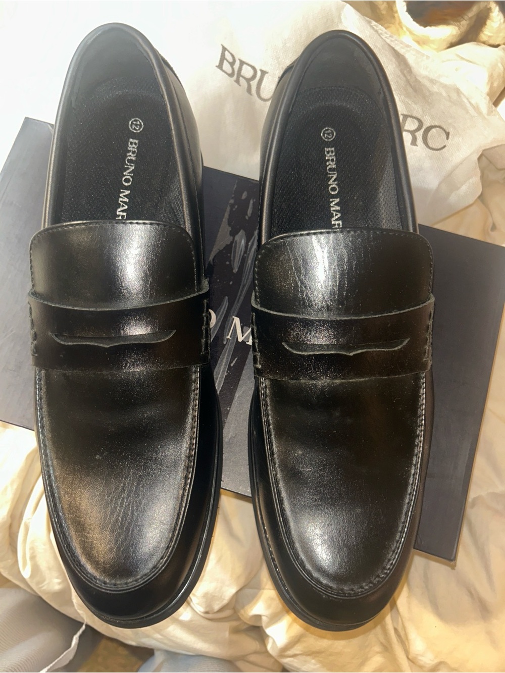 Men's Black Penny Loafers